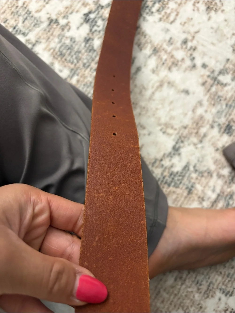 Authentic Gucci GG Marmont Wide Belt Brown Leather